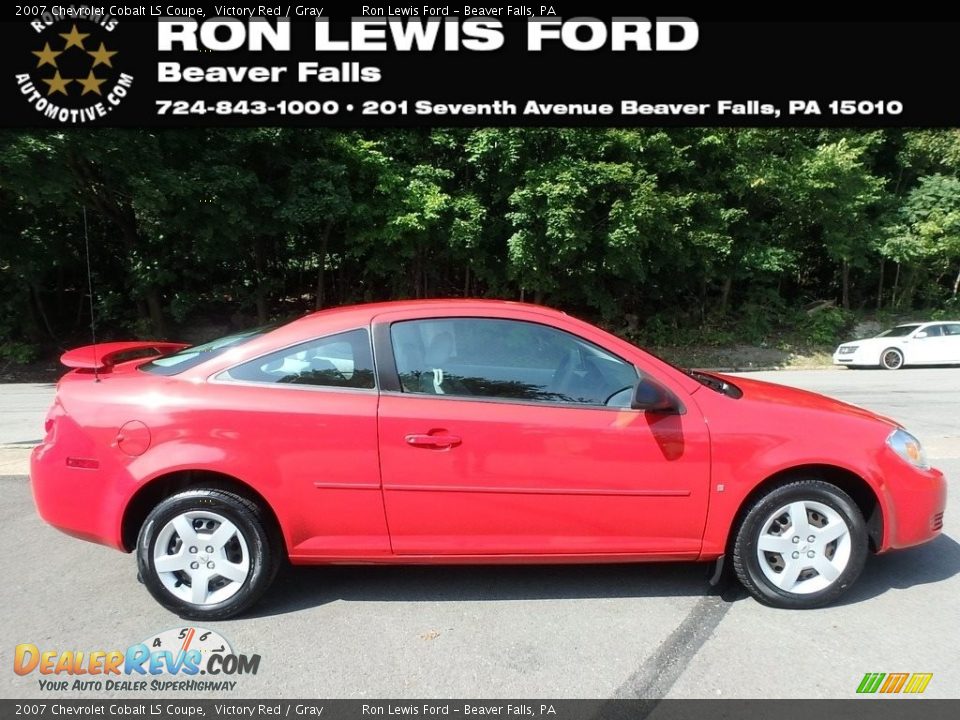 2007 Chevrolet Cobalt LS Coupe Victory Red / Gray Photo #1