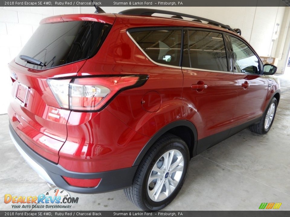 2018 Ford Escape SE 4WD Ruby Red / Charcoal Black Photo #2