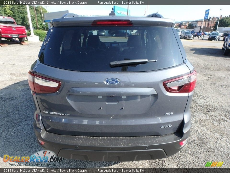 2018 Ford EcoSport SES 4WD Smoke / Ebony Black/Copper Photo #3