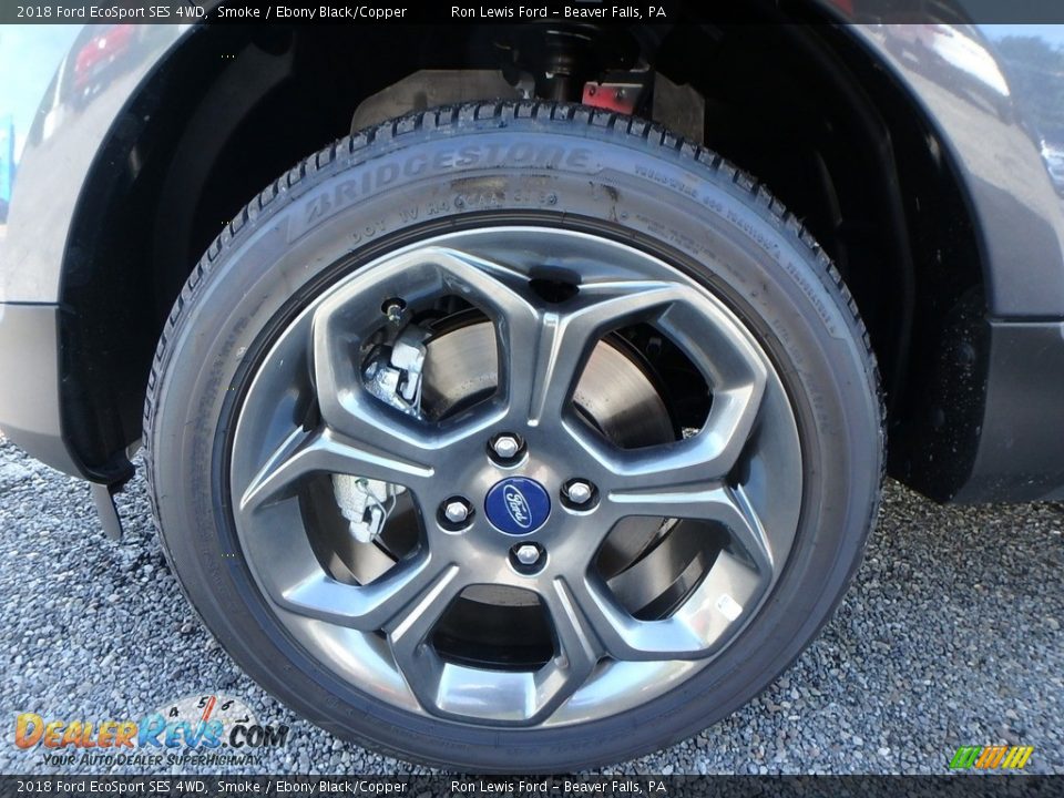 2018 Ford EcoSport SES 4WD Smoke / Ebony Black/Copper Photo #7