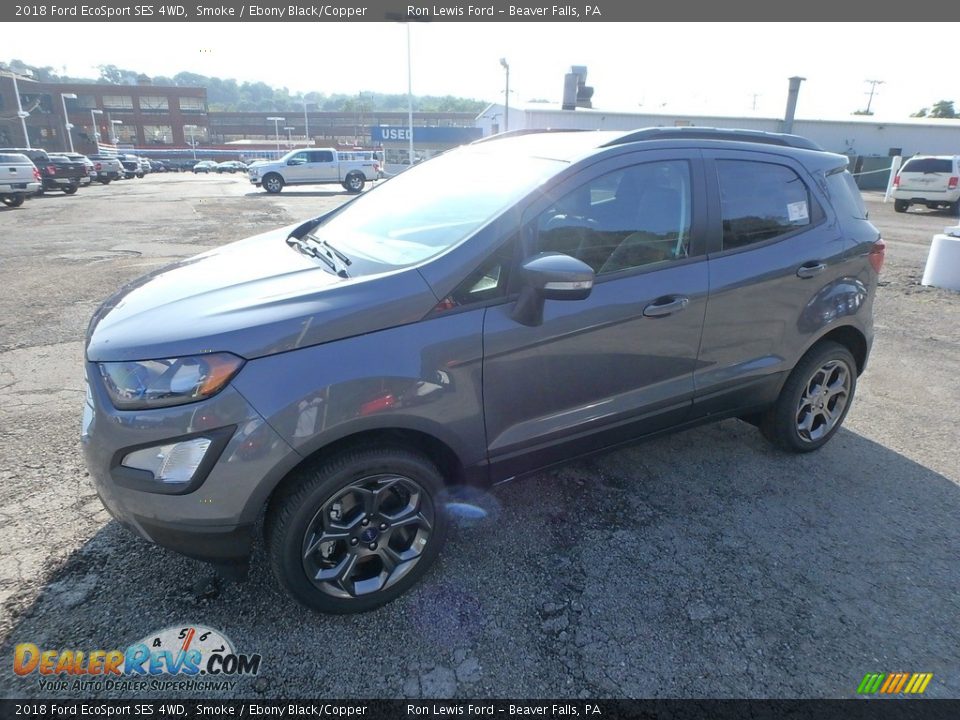 2018 Ford EcoSport SES 4WD Smoke / Ebony Black/Copper Photo #8