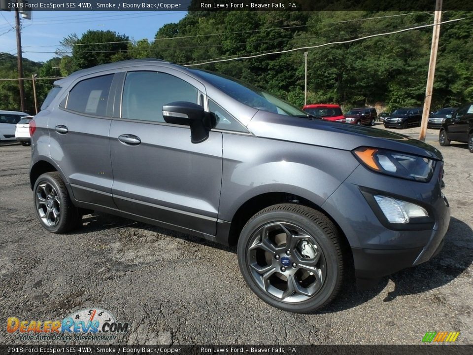 2018 Ford EcoSport SES 4WD Smoke / Ebony Black/Copper Photo #10