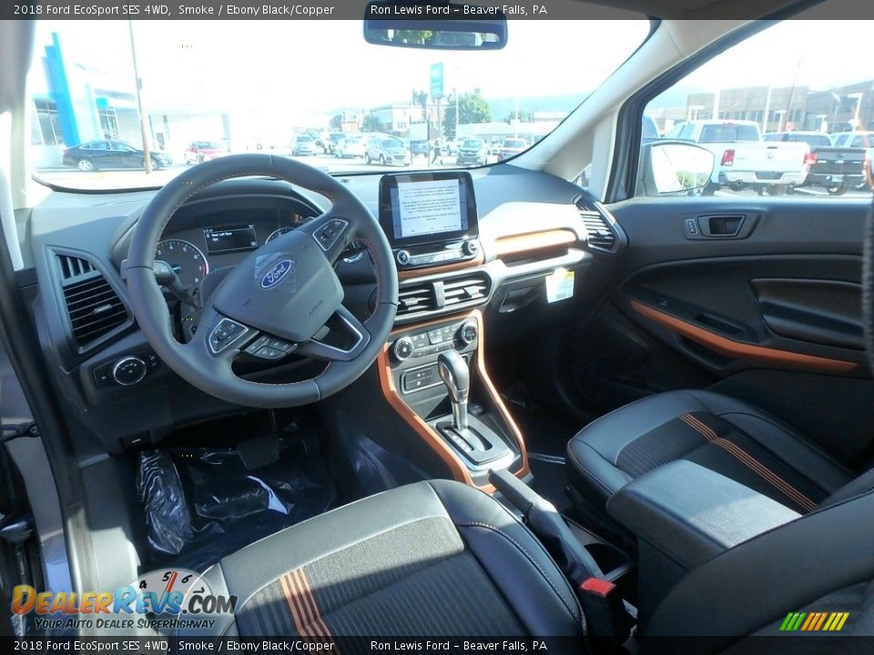 2018 Ford EcoSport SES 4WD Smoke / Ebony Black/Copper Photo #13