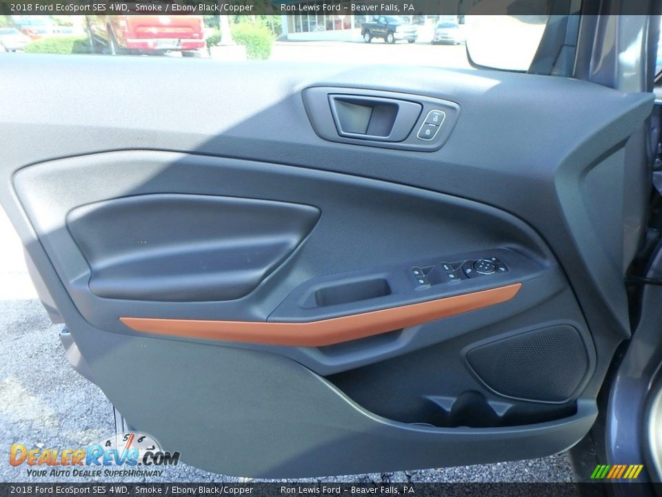 2018 Ford EcoSport SES 4WD Smoke / Ebony Black/Copper Photo #14