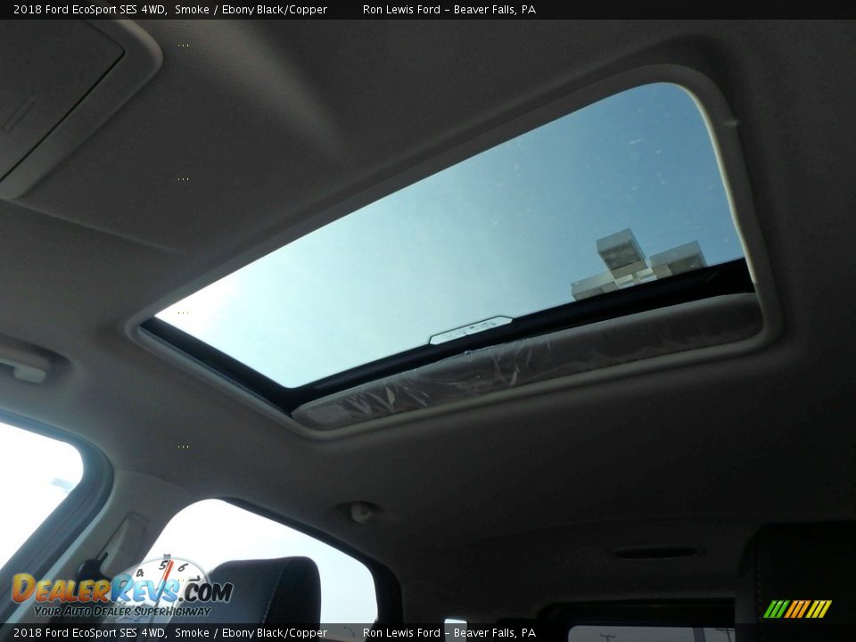 2018 Ford EcoSport SES 4WD Smoke / Ebony Black/Copper Photo #17