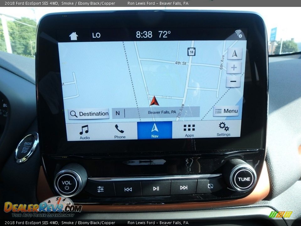 2018 Ford EcoSport SES 4WD Smoke / Ebony Black/Copper Photo #19