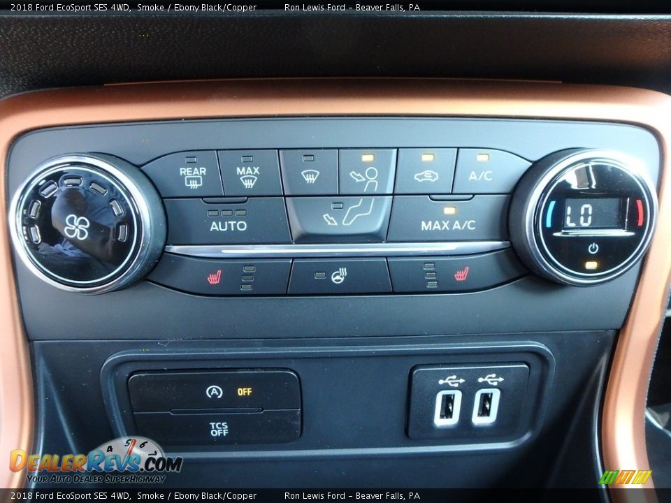 2018 Ford EcoSport SES 4WD Smoke / Ebony Black/Copper Photo #20