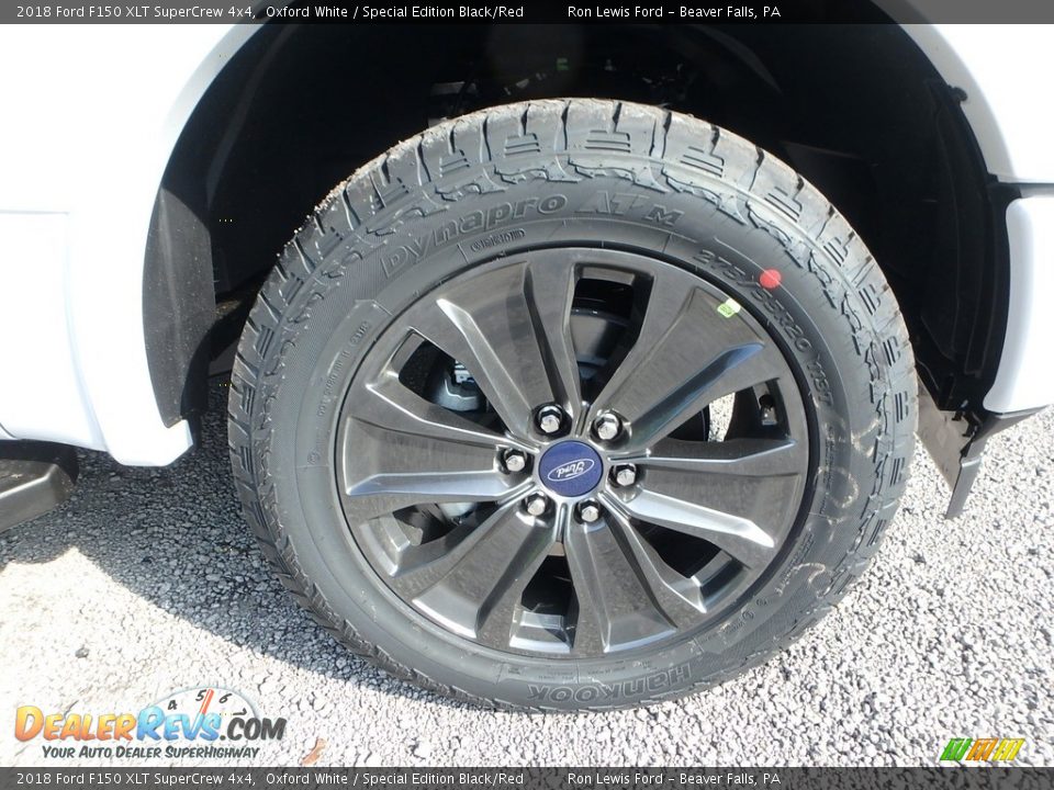 2018 Ford F150 XLT SuperCrew 4x4 Oxford White / Special Edition Black/Red Photo #9