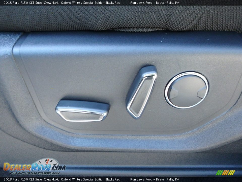 2018 Ford F150 XLT SuperCrew 4x4 Oxford White / Special Edition Black/Red Photo #15