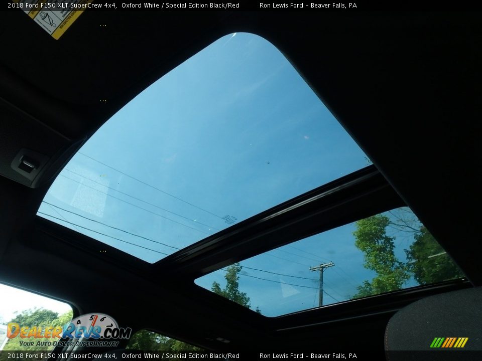 2018 Ford F150 XLT SuperCrew 4x4 Oxford White / Special Edition Black/Red Photo #16