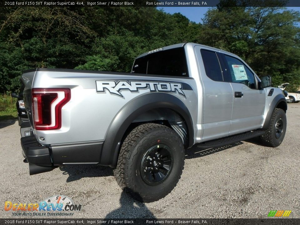 Ingot Silver 2018 Ford F150 SVT Raptor SuperCab 4x4 Photo #2