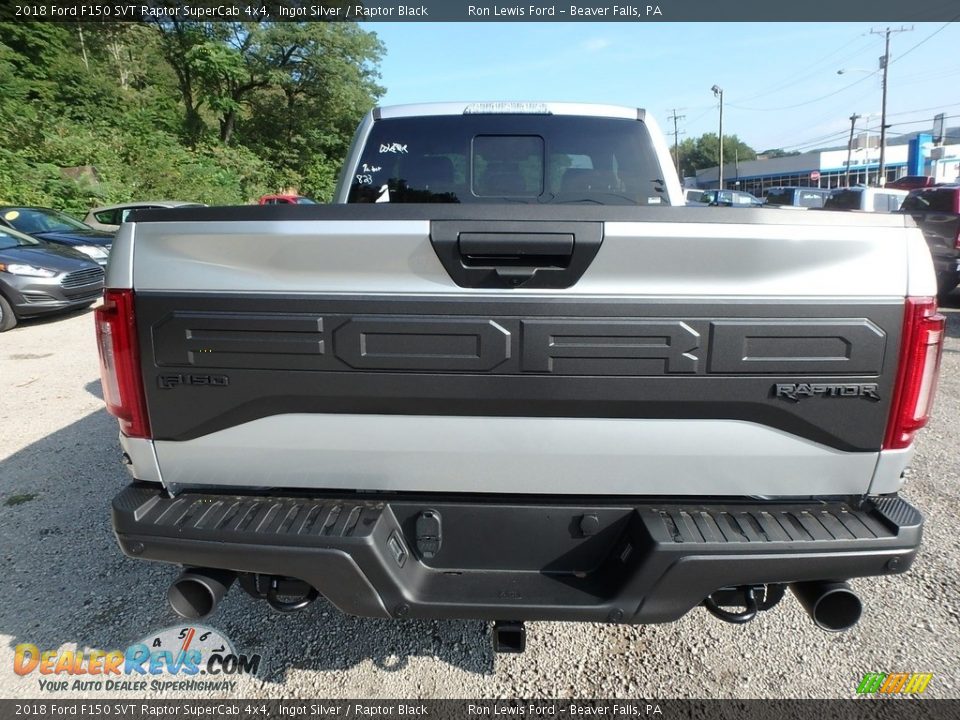 2018 Ford F150 SVT Raptor SuperCab 4x4 Ingot Silver / Raptor Black Photo #3