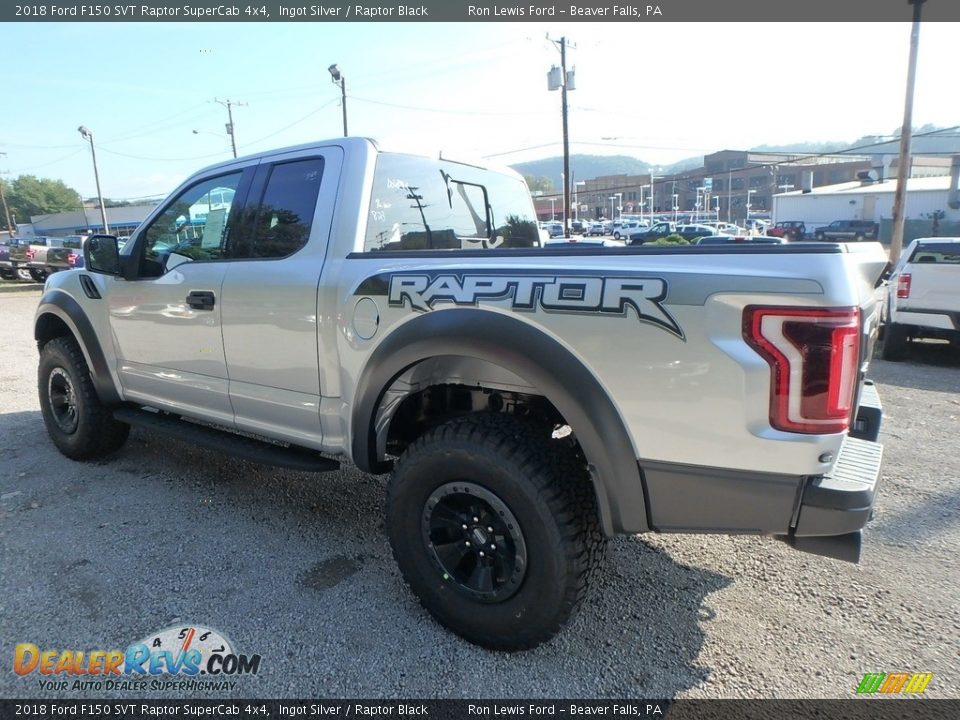 2018 Ford F150 SVT Raptor SuperCab 4x4 Ingot Silver / Raptor Black Photo #4