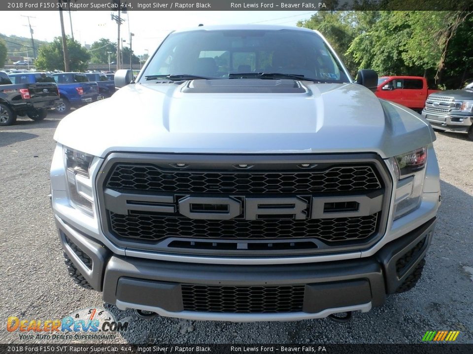 2018 Ford F150 SVT Raptor SuperCab 4x4 Ingot Silver / Raptor Black Photo #7