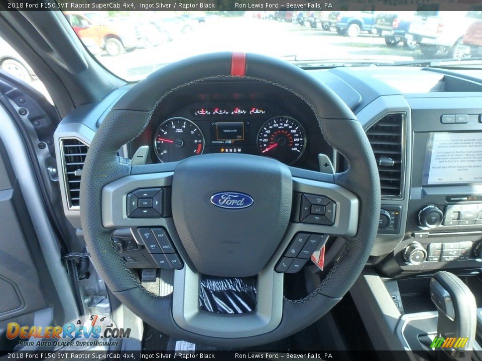 2018 Ford F150 SVT Raptor SuperCab 4x4 Steering Wheel Photo #16