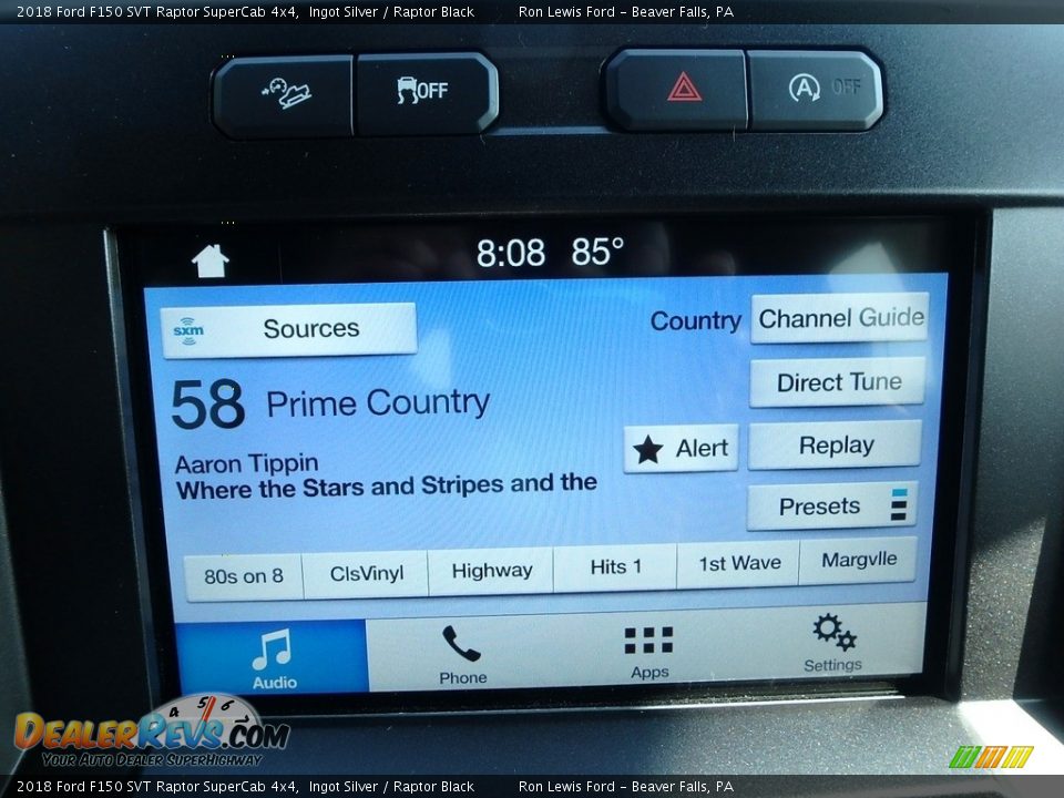 Controls of 2018 Ford F150 SVT Raptor SuperCab 4x4 Photo #19