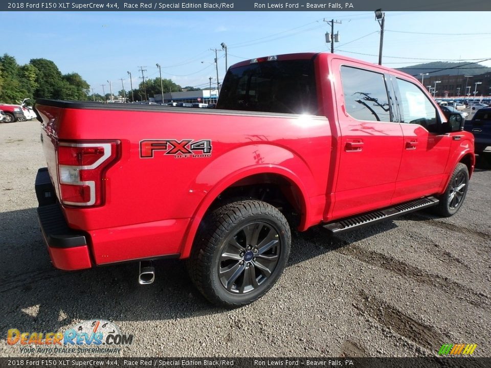 2018 Ford F150 XLT SuperCrew 4x4 Race Red / Special Edition Black/Red Photo #2