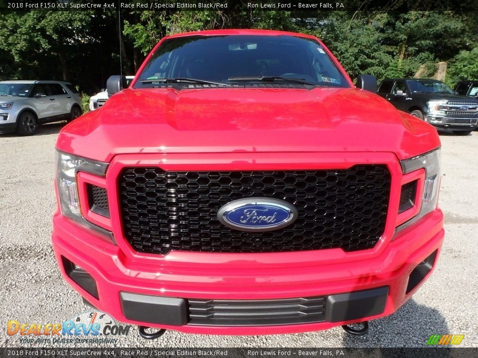 2018 Ford F150 XLT SuperCrew 4x4 Race Red / Special Edition Black/Red Photo #7
