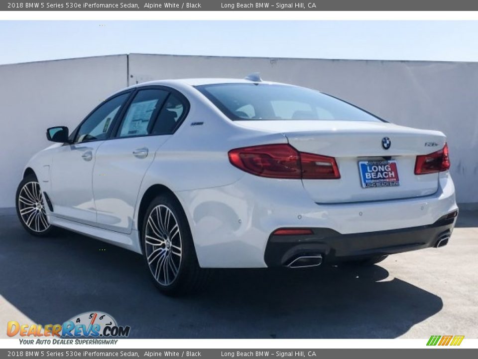 2018 BMW 5 Series 530e iPerfomance Sedan Alpine White / Black Photo #3