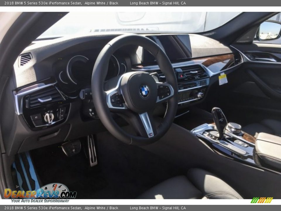 2018 BMW 5 Series 530e iPerfomance Sedan Alpine White / Black Photo #5