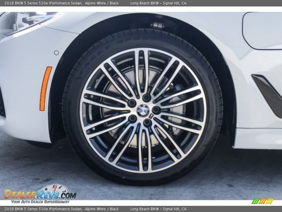 2018 BMW 5 Series 530e iPerfomance Sedan Alpine White / Black Photo #9