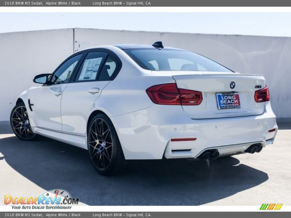 2018 BMW M3 Sedan Alpine White / Black Photo #2