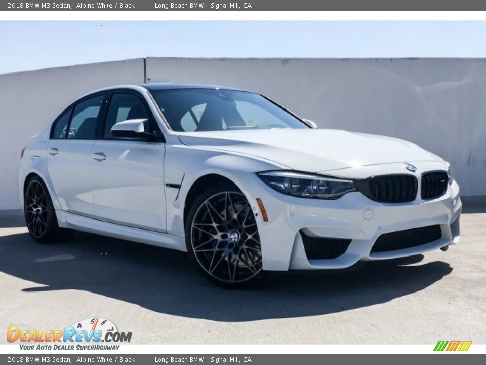 2018 BMW M3 Sedan Alpine White / Black Photo #12