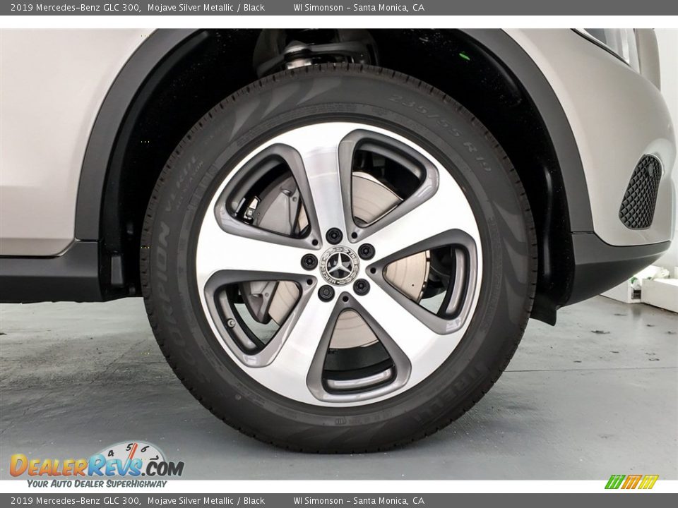 2019 Mercedes-Benz GLC 300 Mojave Silver Metallic / Black Photo #9
