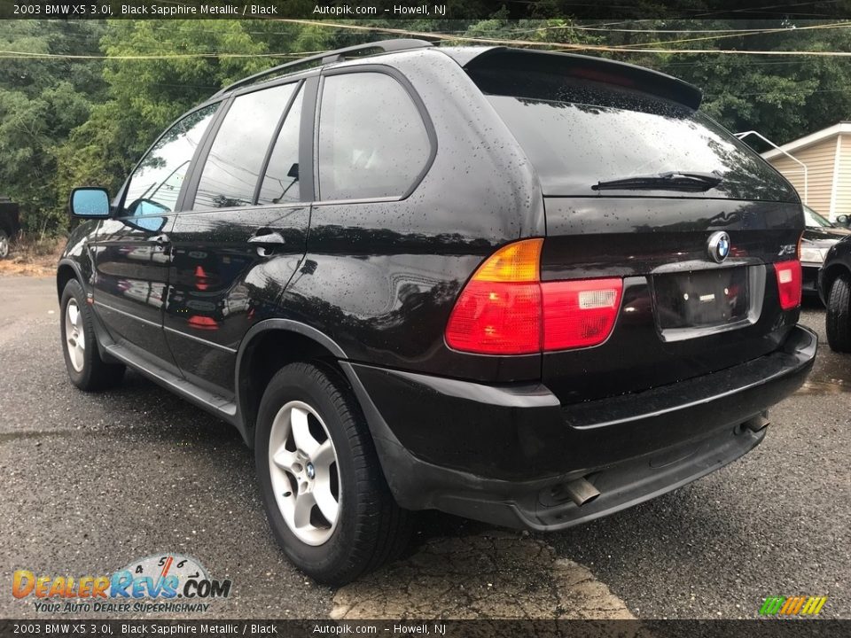 2003 BMW X5 3.0i Black Sapphire Metallic / Black Photo #4