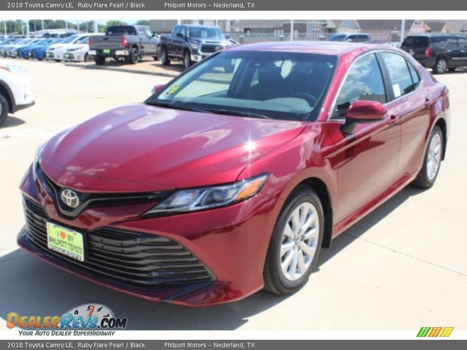 2018 Toyota Camry LE Ruby Flare Pearl / Black Photo #3