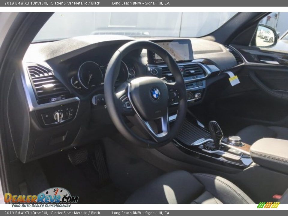2019 BMW X3 sDrive30i Glacier Silver Metallic / Black Photo #4
