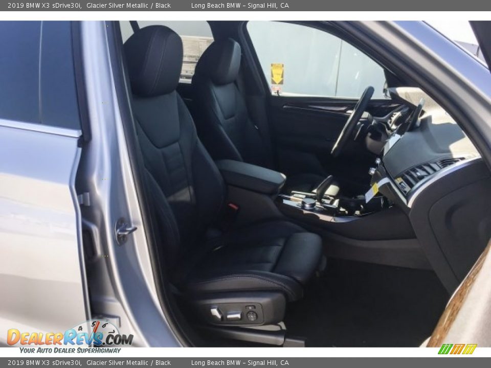 2019 BMW X3 sDrive30i Glacier Silver Metallic / Black Photo #5