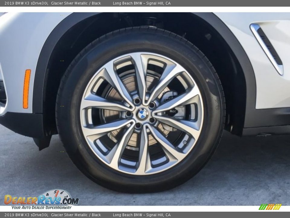 2019 BMW X3 sDrive30i Glacier Silver Metallic / Black Photo #9