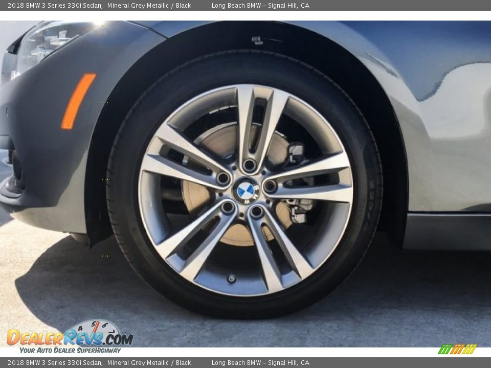 2018 BMW 3 Series 330i Sedan Mineral Grey Metallic / Black Photo #9