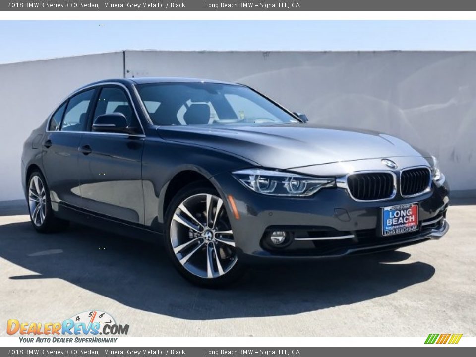 2018 BMW 3 Series 330i Sedan Mineral Grey Metallic / Black Photo #12