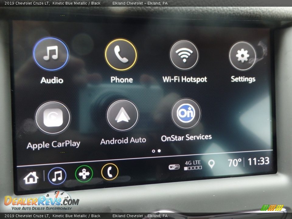 2019 Chevrolet Cruze LT Kinetic Blue Metallic / Black Photo #31