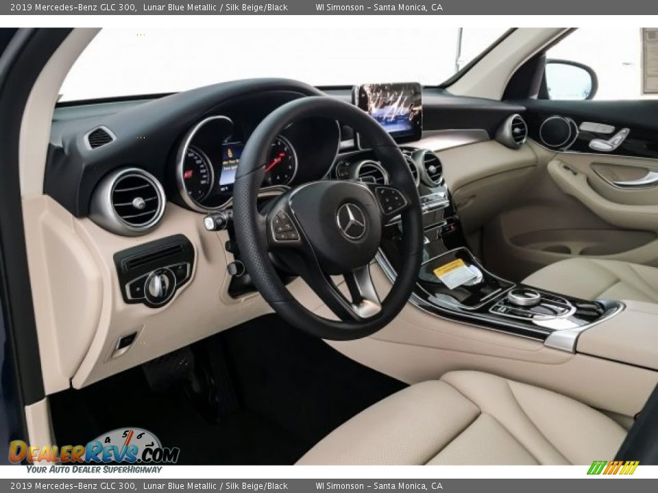 2019 Mercedes-Benz GLC 300 Lunar Blue Metallic / Silk Beige/Black Photo #4