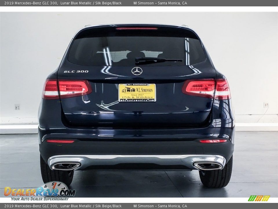 2019 Mercedes-Benz GLC 300 Lunar Blue Metallic / Silk Beige/Black Photo #3