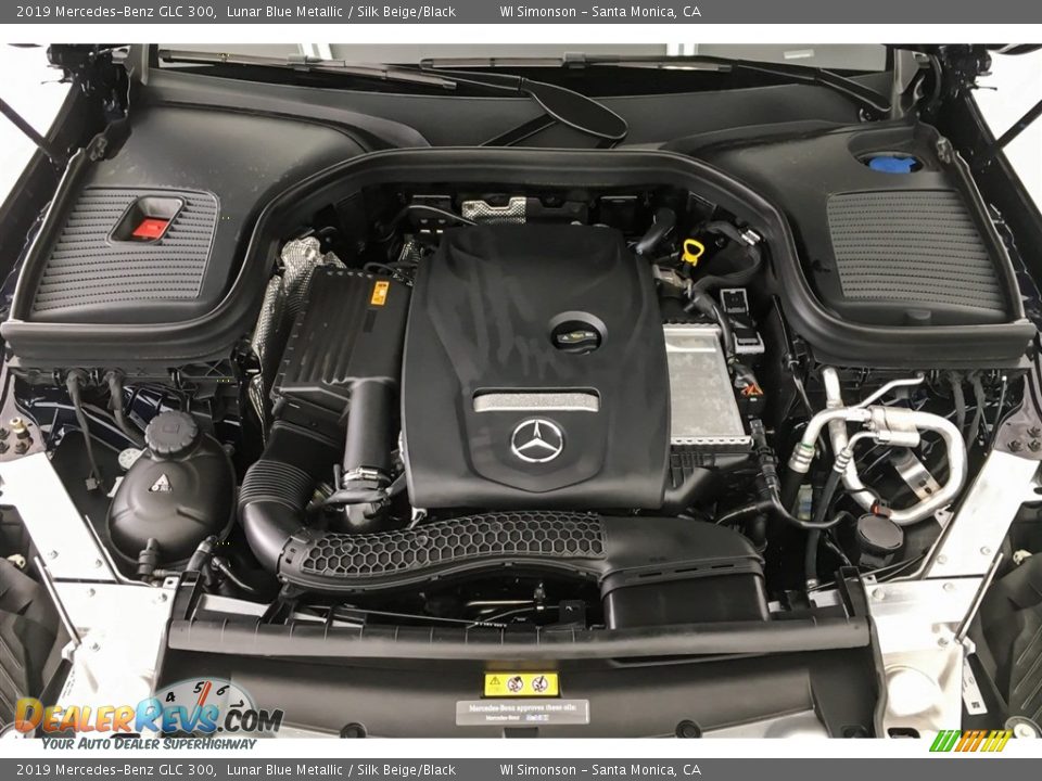 2019 Mercedes-Benz GLC 300 Lunar Blue Metallic / Silk Beige/Black Photo #9