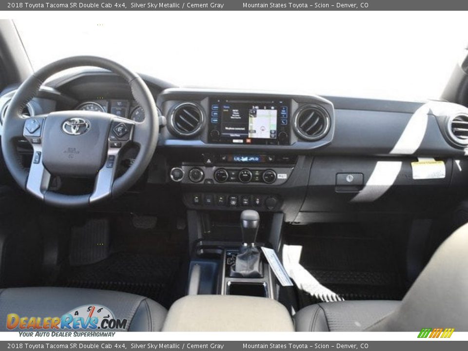 2018 Toyota Tacoma SR Double Cab 4x4 Silver Sky Metallic / Cement Gray Photo #8