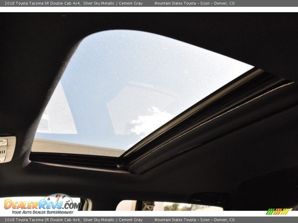 2018 Toyota Tacoma SR Double Cab 4x4 Silver Sky Metallic / Cement Gray Photo #9