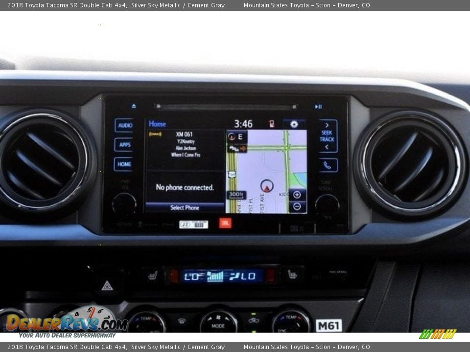 2018 Toyota Tacoma SR Double Cab 4x4 Silver Sky Metallic / Cement Gray Photo #10