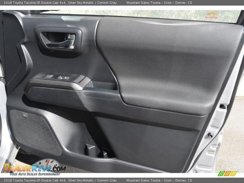 2018 Toyota Tacoma SR Double Cab 4x4 Silver Sky Metallic / Cement Gray Photo #22