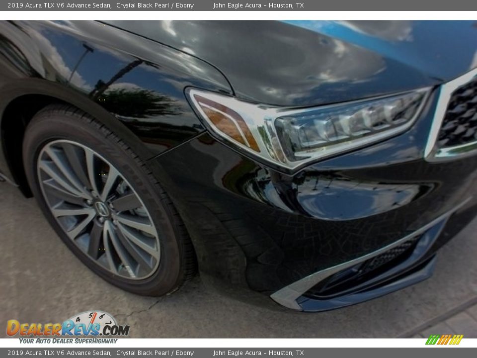 2019 Acura TLX V6 Advance Sedan Crystal Black Pearl / Ebony Photo #10
