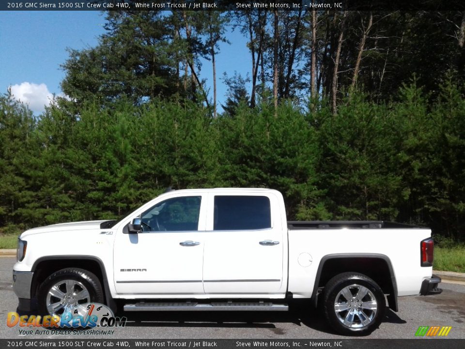 2016 GMC Sierra 1500 SLT Crew Cab 4WD White Frost Tricoat / Jet Black Photo #1