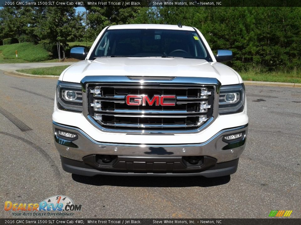 2016 GMC Sierra 1500 SLT Crew Cab 4WD White Frost Tricoat / Jet Black Photo #2