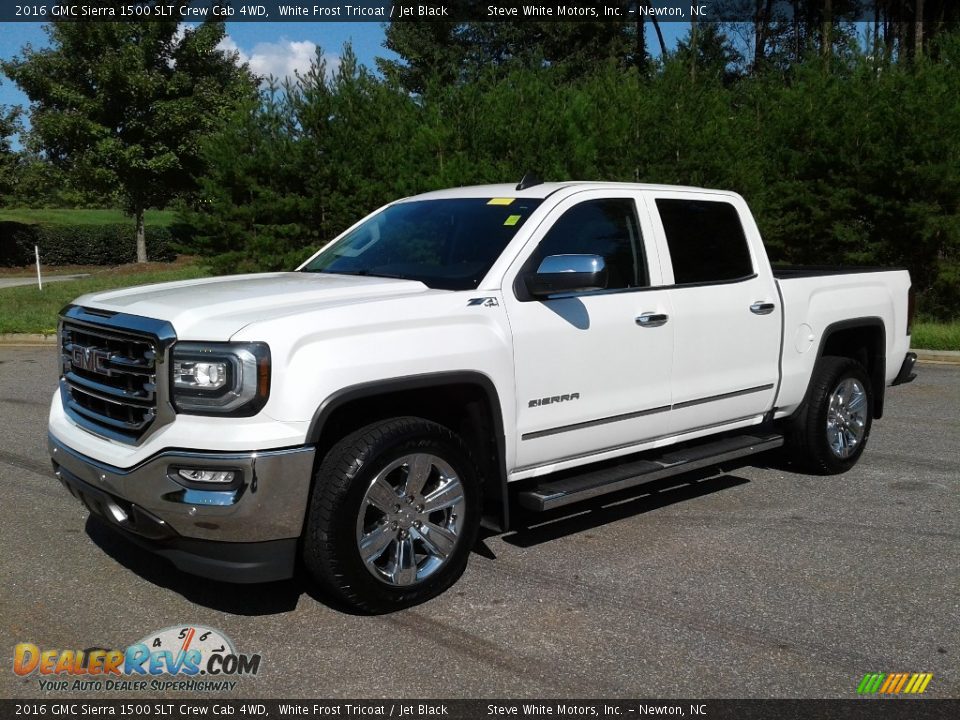 2016 GMC Sierra 1500 SLT Crew Cab 4WD White Frost Tricoat / Jet Black Photo #3
