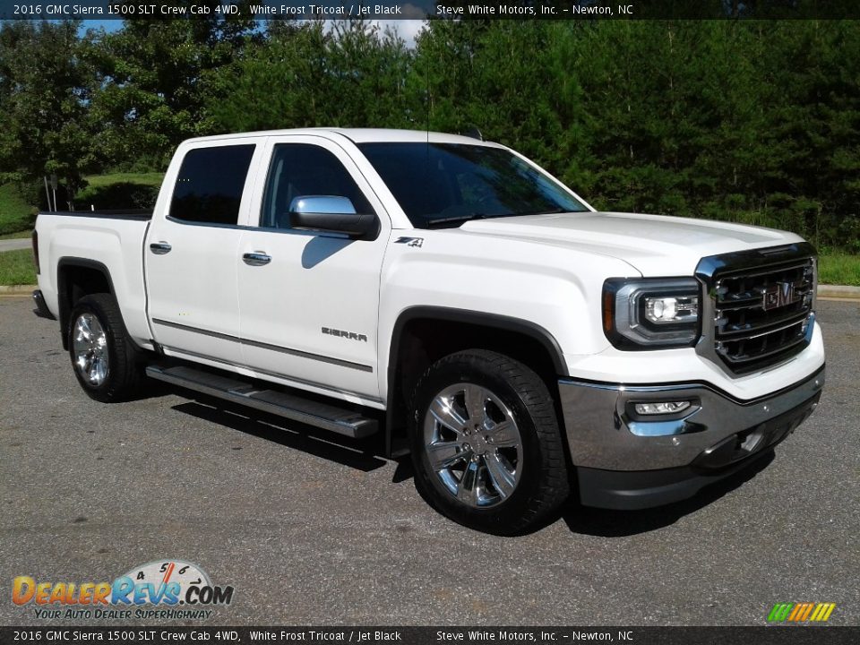 2016 GMC Sierra 1500 SLT Crew Cab 4WD White Frost Tricoat / Jet Black Photo #4
