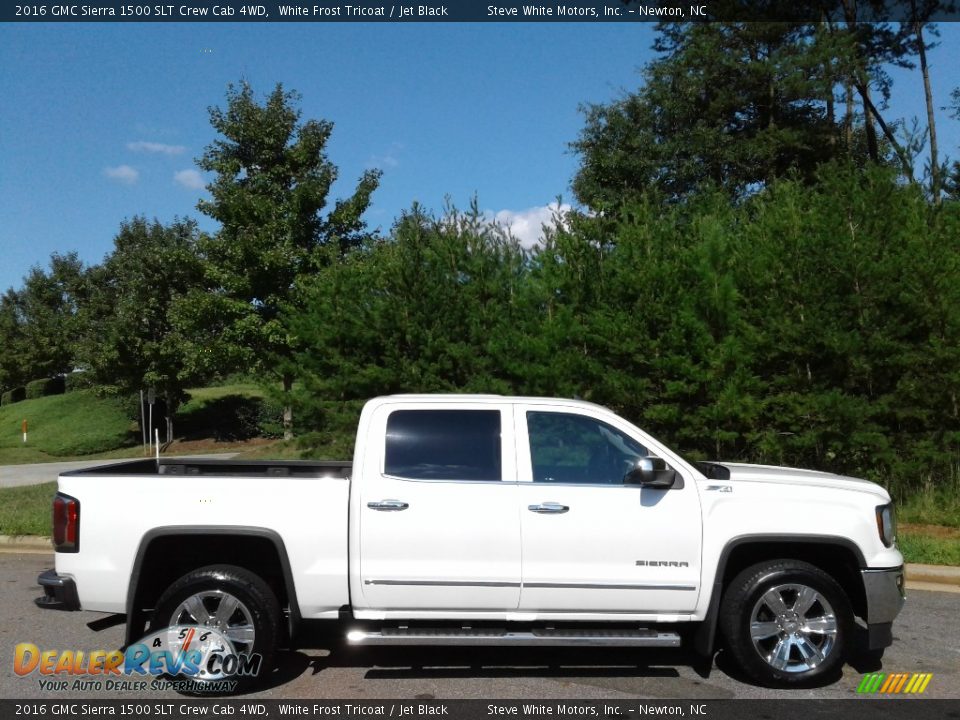 2016 GMC Sierra 1500 SLT Crew Cab 4WD White Frost Tricoat / Jet Black Photo #5