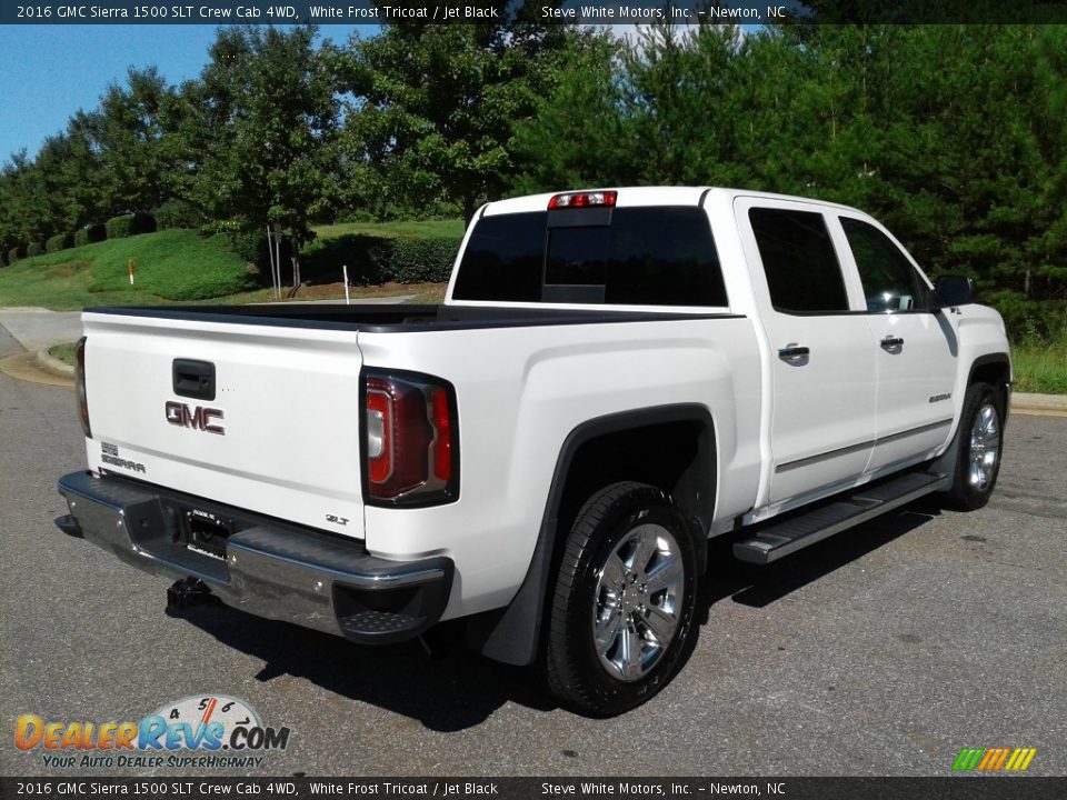 2016 GMC Sierra 1500 SLT Crew Cab 4WD White Frost Tricoat / Jet Black Photo #6